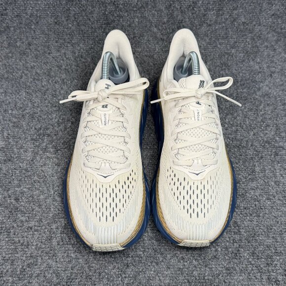Hoka Clifton 7 Running Shoes Women's Size 9 White Blue Athletic Training Sneaker - Picture 3 of 12